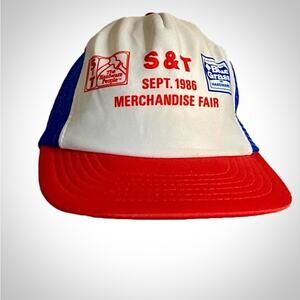DA S&T Hardware Vintage White Trucker Hat Unisex Mens One Size